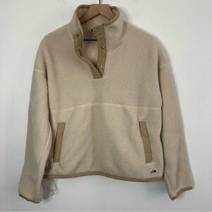 Women's Beige Fleece Pullover